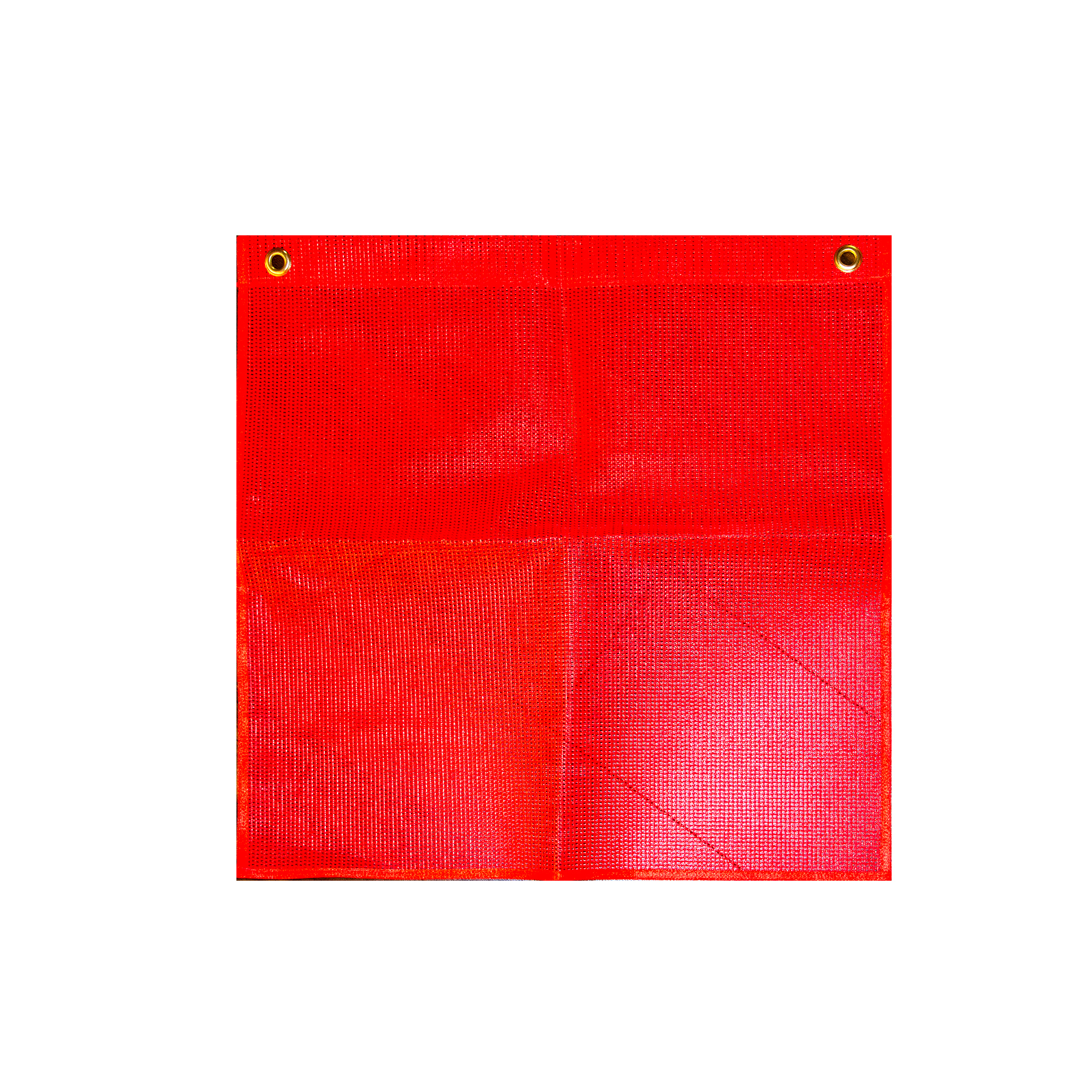 Erickson, 18in.x18ft. Fluorescent Red Mesh Flag w/ Grommets, Material Mesh, Model# 05302
